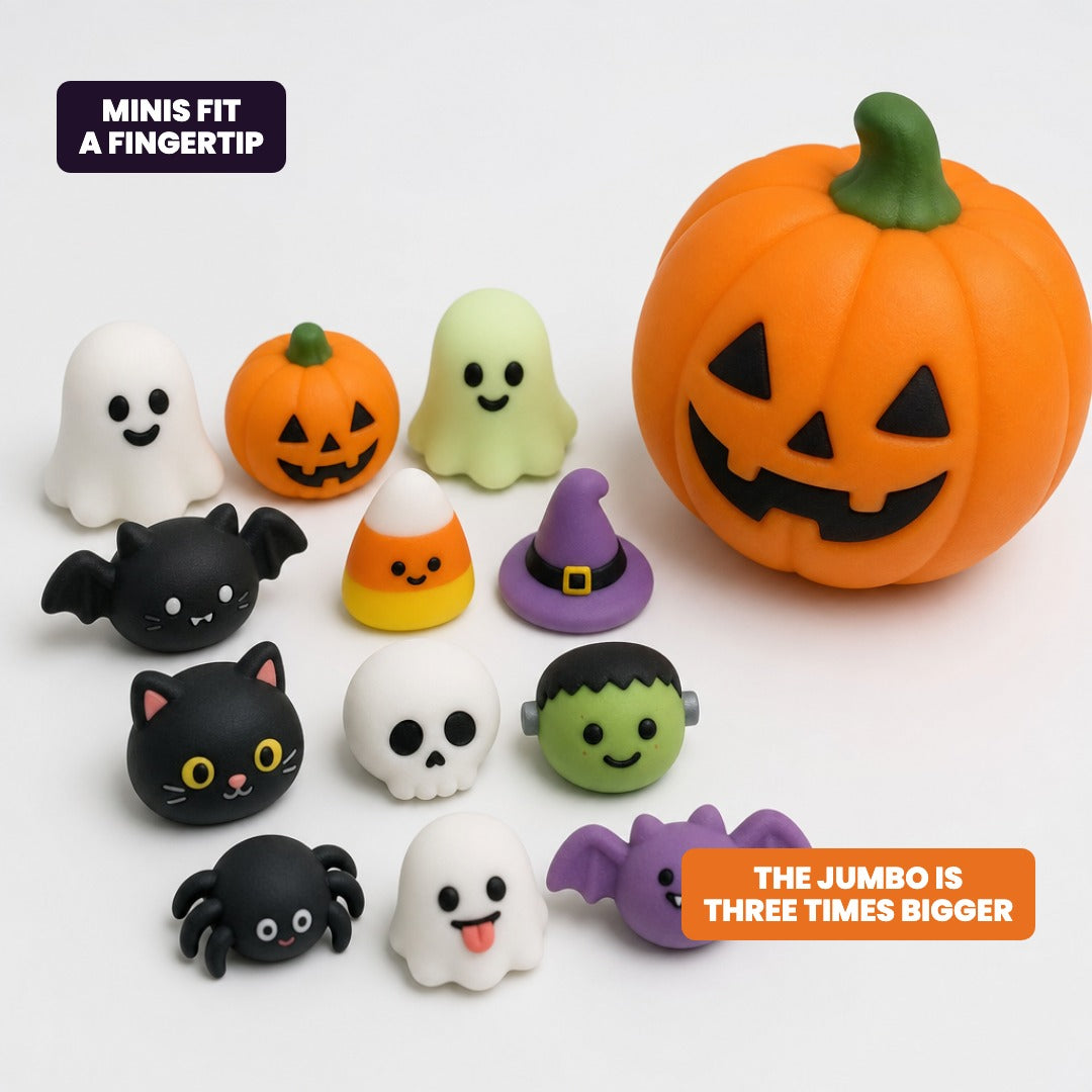 MerrySquish Halloween squishy advent calendar, 24 doors with a mystery squishy behind each